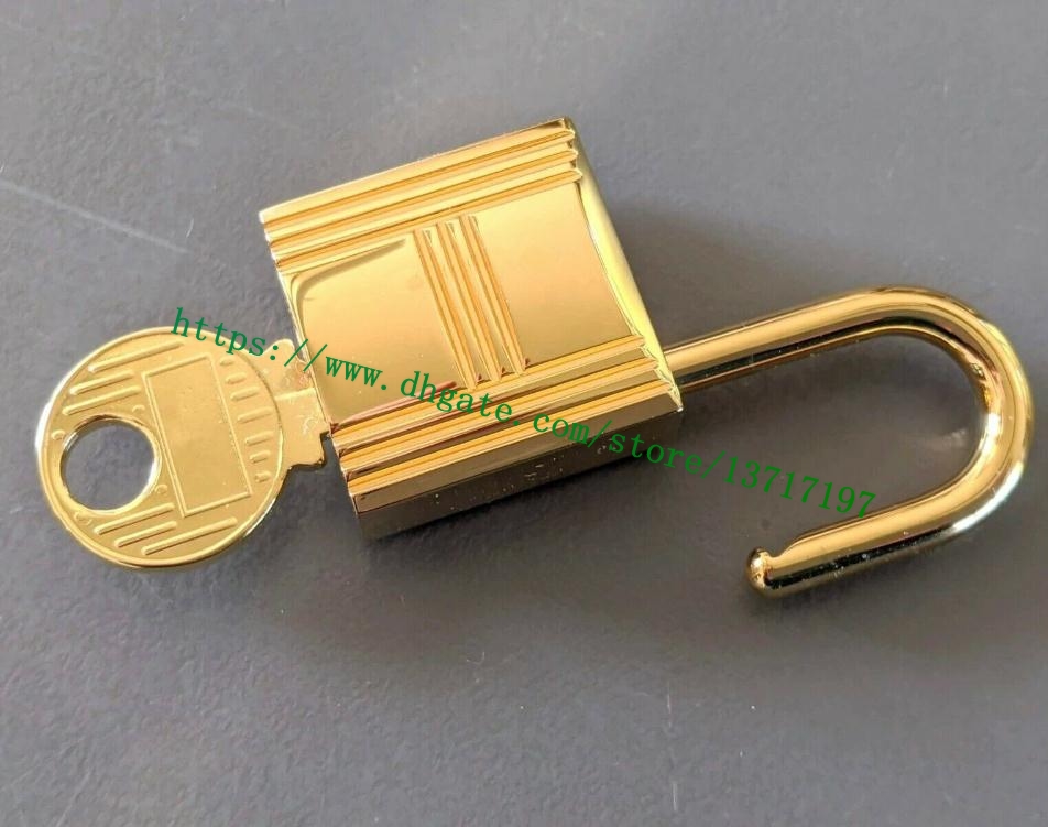

5 Sets Top Quality H One Set Lock & Key For Berkin Keally Bag Luggage Shine Polished Golden Plated Stainless Metal Alloy 0058 079 Engraved Wholesale, Black