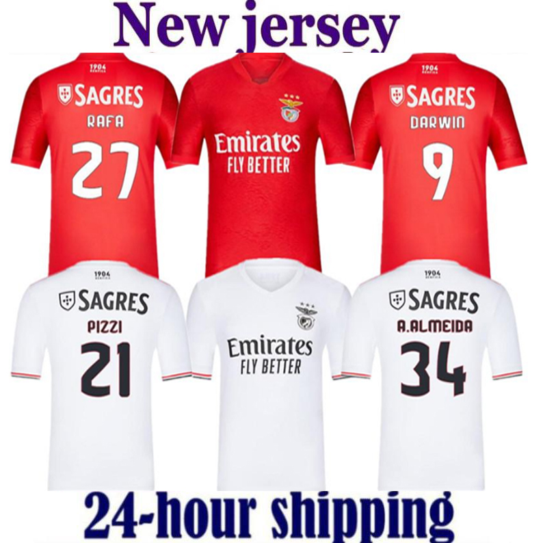 

21 22 Benfica Soccer Jerseys PIZZI JONAS GABRIELB Camiseta SEFEROVIC ZIVKOVIC SALVIO ELISEU FEJSA MEN Football shirts, Home