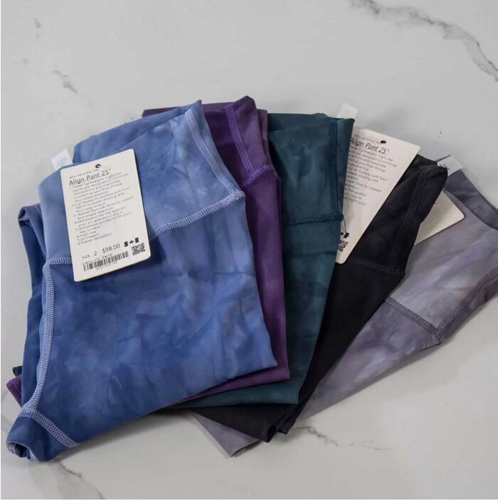

Suit Yoga Align Naked Pants High Elastic Capris Tie Dye Duancai Fitns Waist Abdominal Women's, Lavender tie dyed pants