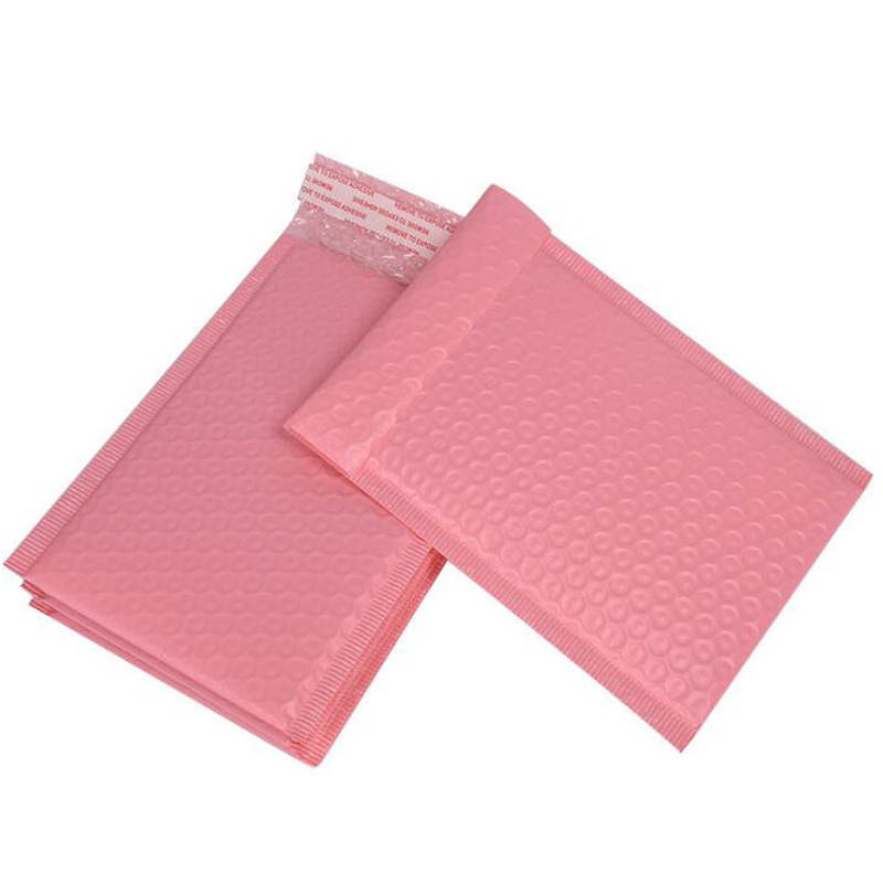 35 * 38cm bolsas de sobre sello auto sello por correo burbujas amortiguador envolturas envolturas acolchadas envoltadas con bolsa de correo de burbuja paquetes de regalo rosa