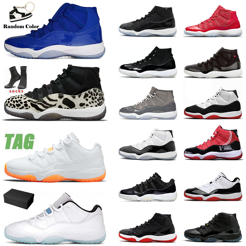 

Jumpman 11 Basketball Shoes Mens Womens Sports Sneakers Designer 11s XI Animal Instinct Citrus Low Legend Blue Cool Grey High Trainers With Box, 40-47