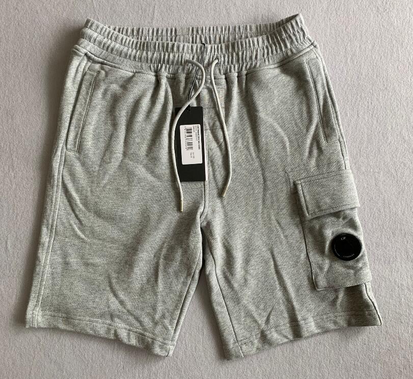 

2021 Europe Top Quality Men Women cp Garment Dyed Light Fleece Lens Shorts Drawstring Elastic Band Casual pants M-XXL LT, White;black