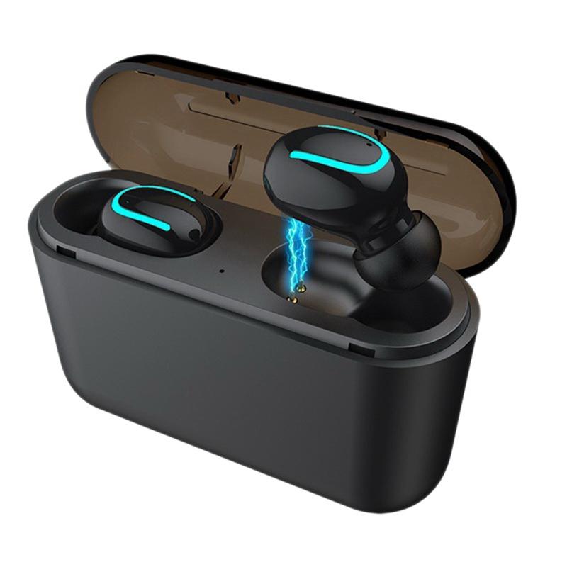 

Wireless Earphones,5.0 Bluetooth Earbuds with Charging Compartment 10M In-Ear Headphones for Running/Talk Chatt,Black
