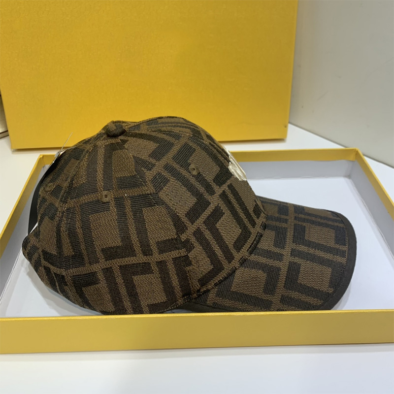 

Embroidery Womens Baseball Cap Coffee Hat Letters Caps Designer Hats Mens Fashion Casquette Luxury F Bonnet Beanie Habbly, Brown