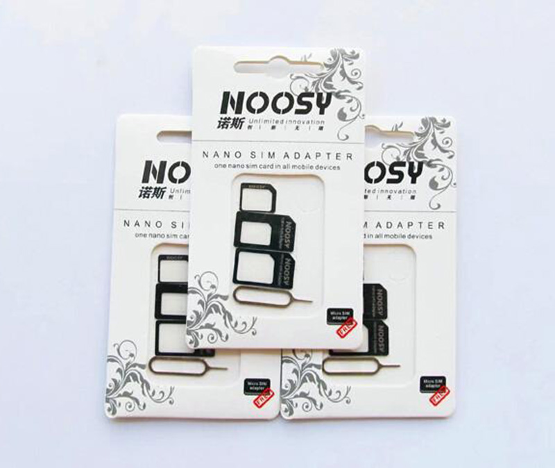 

NOOSY Nano & Micro Standard Sim Card Convertion Converter Adapter Micro sim Mobile Holder Card For Iphone 6 Plus All Devices S10