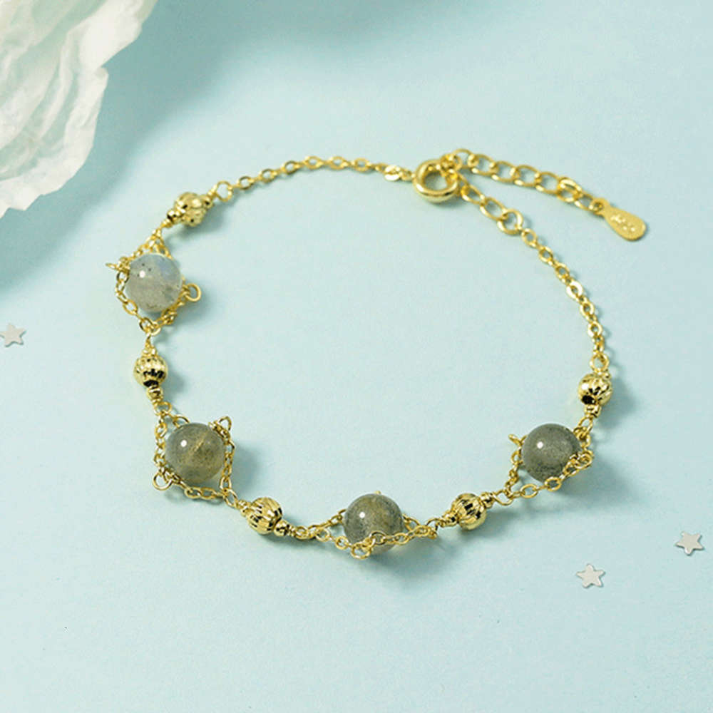 

,bracelet Fresh moonlight stone bracelet for female students, Golden;silver