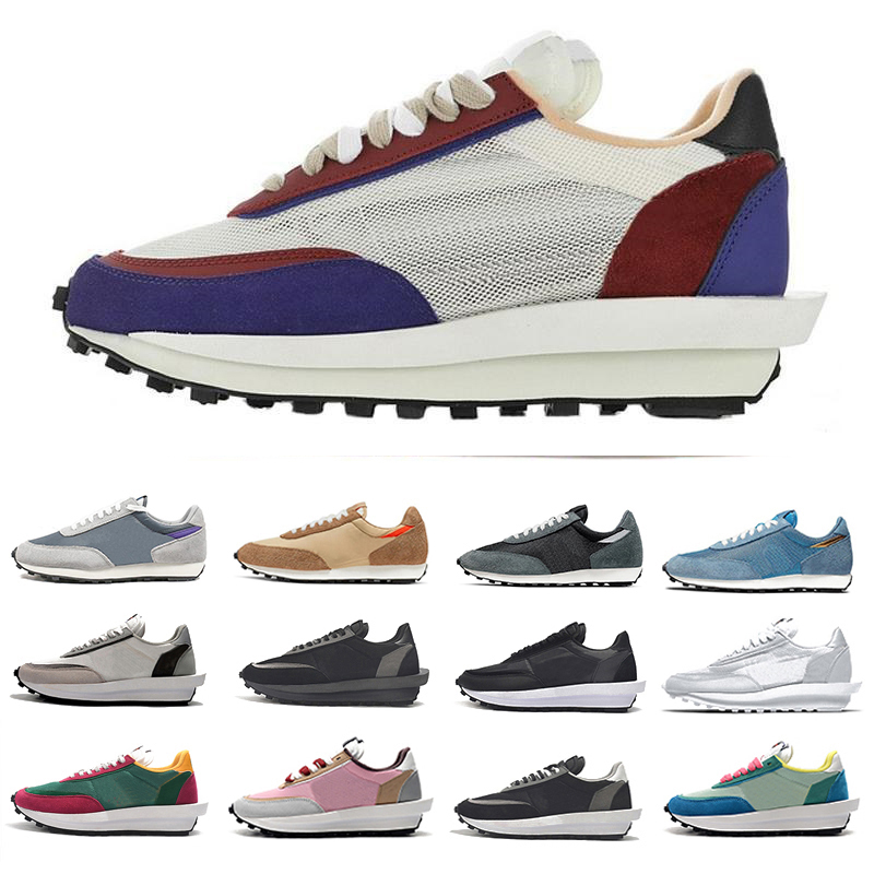 

LDV Waffle running shoes green gusto breathe wolf grey pigeon for trainers mens women varsity blue outdoor sports sneakers sapatos 36-45, Color#1