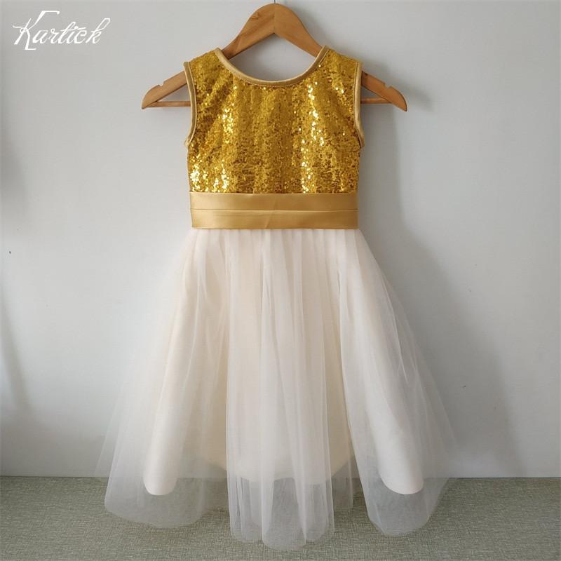 

Girl's Dresses Flower Girl For Wedding Lovely Little Girls Kids/Child Dress With Bow Fashion Birthday Party Pageant Communion, Red;yellow