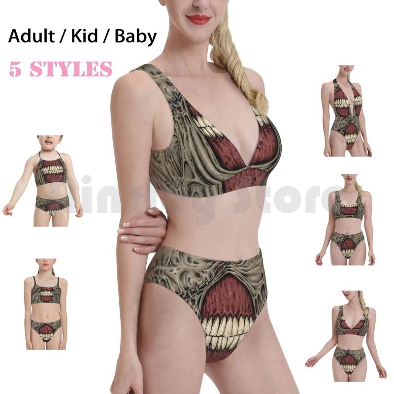 

Women' Swimwear Face Of Nemesis Bikini 1 Piece Women 2 Pieces Biohazard Umbrella Corporation Jill Valentine 3, Kid swimsuit