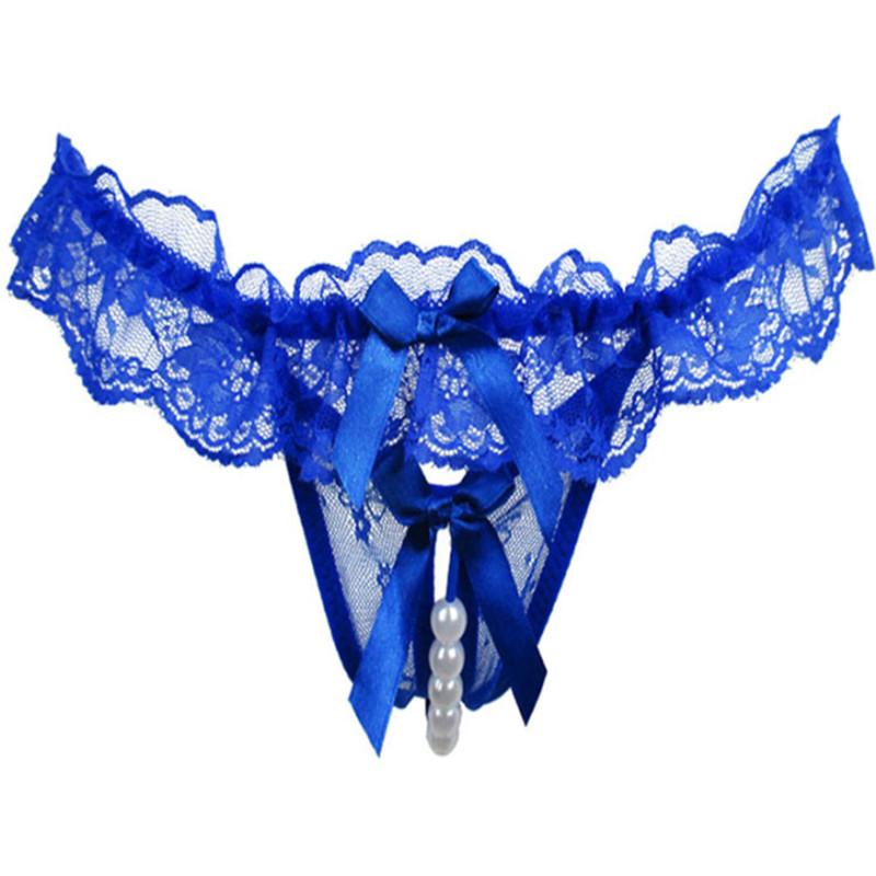 

Bras Sets Big Pearl Massage Thong Sexy Lingerie Temptation Transparent Open Crotch Belt Bead Panties Bra Women's Underwear, Red;black