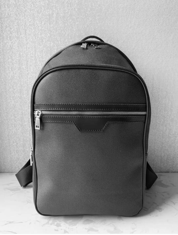 

Designers Handbags Men Leather MICHAEL Backpack N58024 Women Luxury Travel Shoulder Bags Man Messenger School Bag Tote, A9 black flower