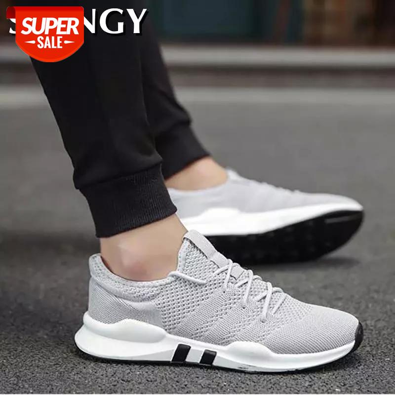 

2020 Casual Shoes Mens Fashion Men Shoes Sneakers Sport Men High Quality Mesh Breathable Soft Jogging Tennis #Bq5o
