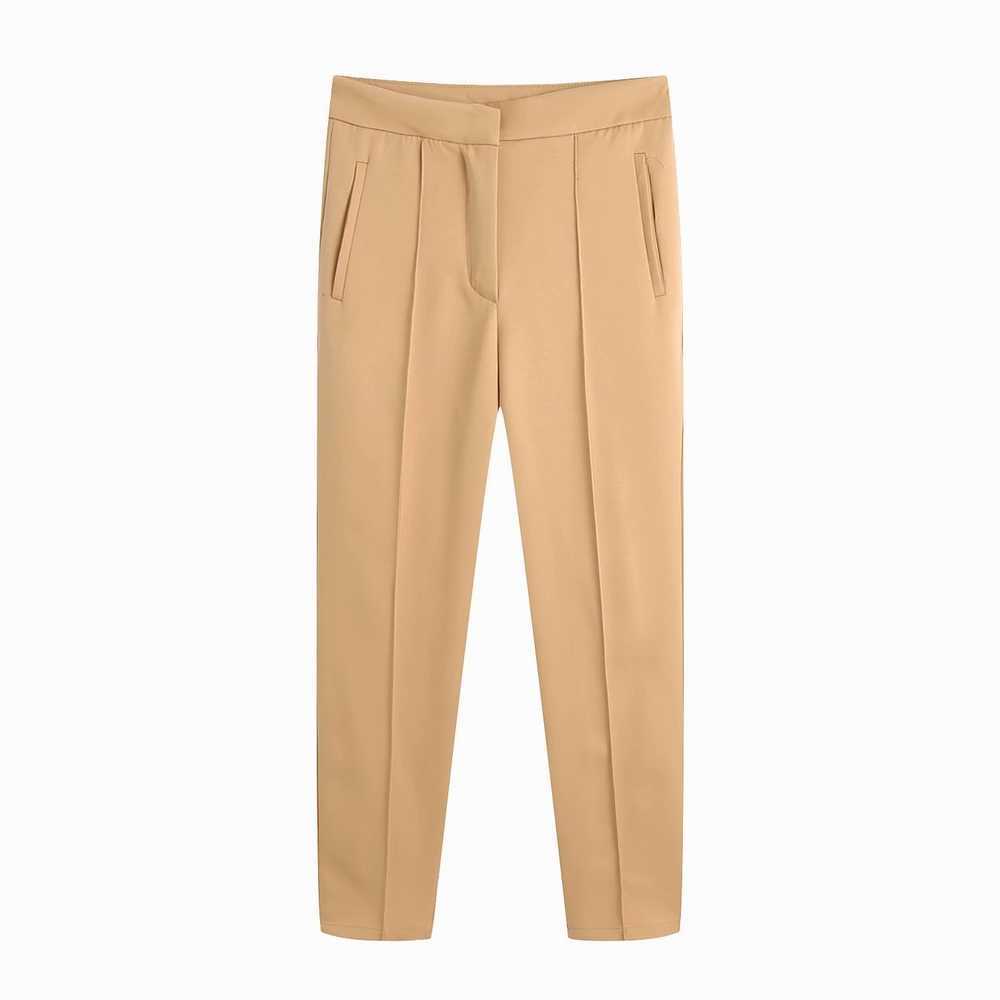 

Women Pant Summer Fashion Ankle Length Bottom Modern Lady Trouser 210602, Camel