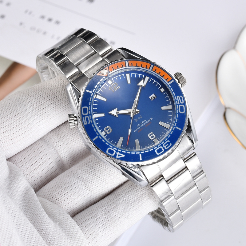 

2021 New high quality men Luxury Watches Three stitches series mens quartz Watch European Top brand steel And leather Strap clock Fashion Men's gift, 10