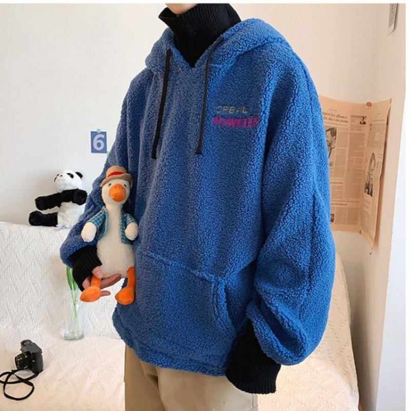 

2021 New Winter Thick High Neck Hoodies Men's Fashion Casual Retro Hooded Sweatshirt Men Streetwear Korean Loose Pullover Hoodie Mens 7avv, Khaki