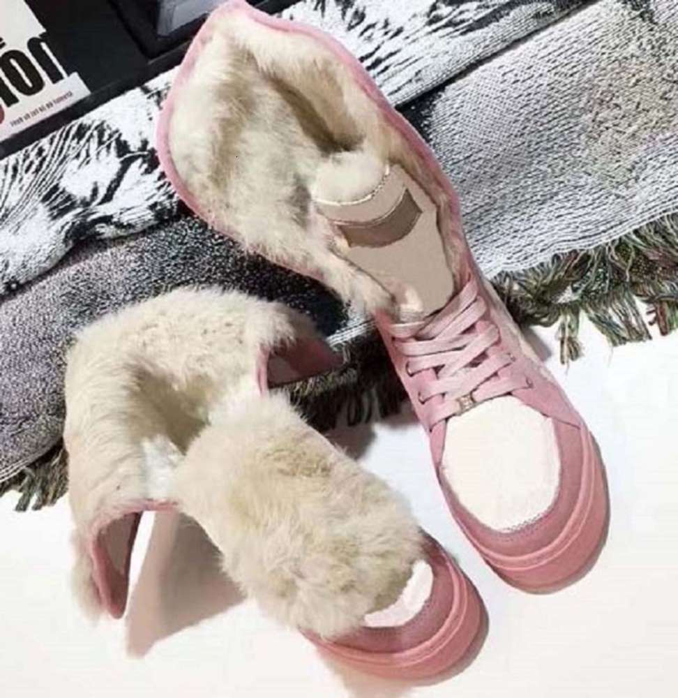 

Classics Winter Snow boots Real Fur Slides Leather Waterproof Warm Knee High Boot Fashion booties With Box home011 030 53NN PIN7, Black