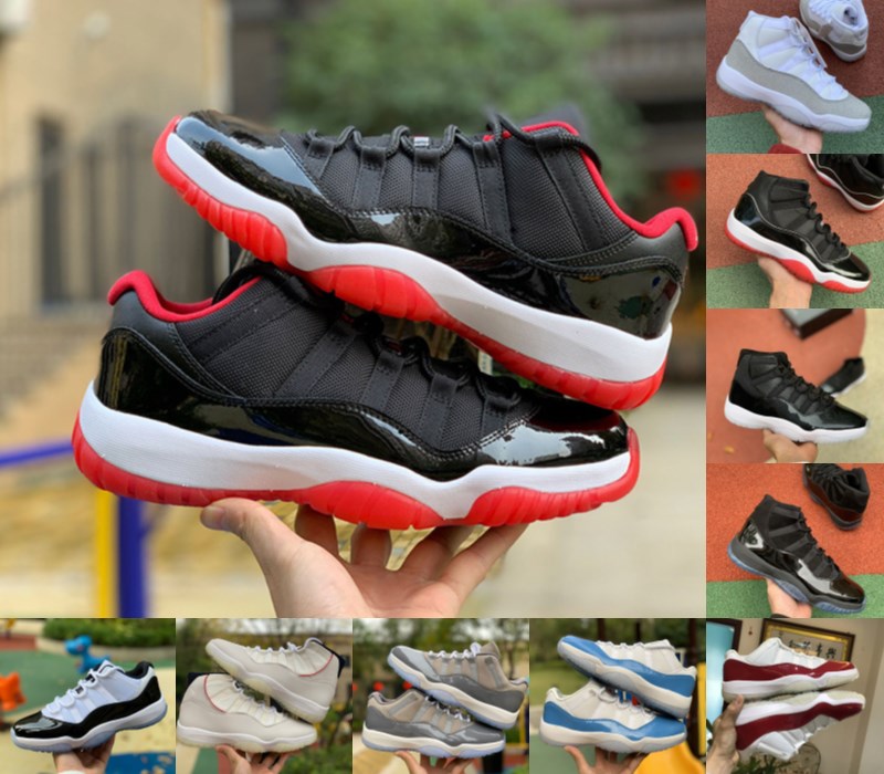 

2021 Top quality 11 11s Mens basketball Concord 23 New Bred cap and gown space jam metallic silver Mens Sports trainers Sneakers shoes 40-46