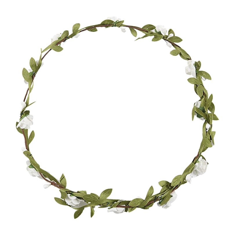 

Decorative Flowers & Wreaths Branch Festival Wedding Garland Head Wreath Crown Floral Halo Headpiece Pography Tool Adult Size, Multi