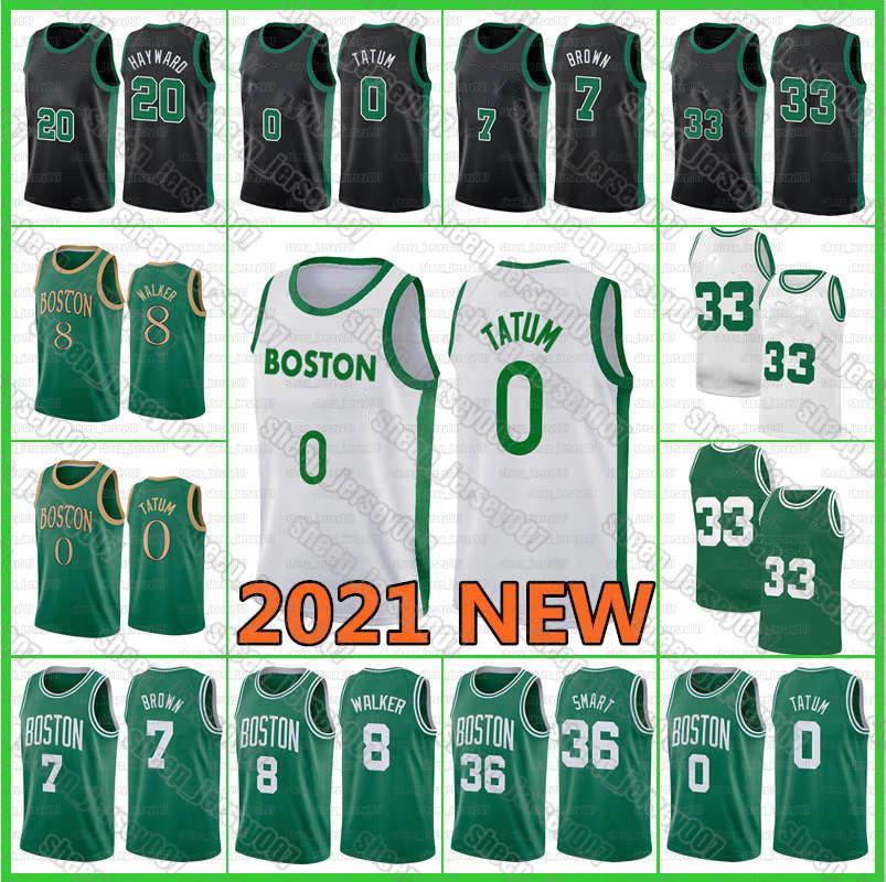 

Jayson 0 Tatum Jersey Jaylen 7 Brown 2021 New Kemba 8 Walker Jersey Gordo 20 Hayward Marcus 36 Smart Retro 33 Bostons Basketball Jerseys, Black;red
