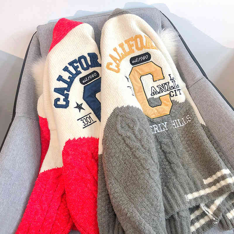 

Women's Sweaters Cardigã feminino folgado com bordado, casaco grosso tricô estilo harajuku para mulheres, outono e inverno E9NT, 1# packing bag