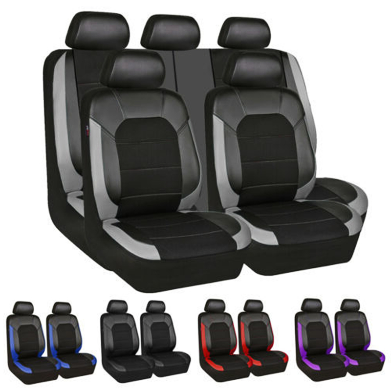 

Universal Car Seat Cover Siamese Pu Leather Sandwich Stitching Double Front Seats Covers Sedans Auto Interior Accessories Protector
