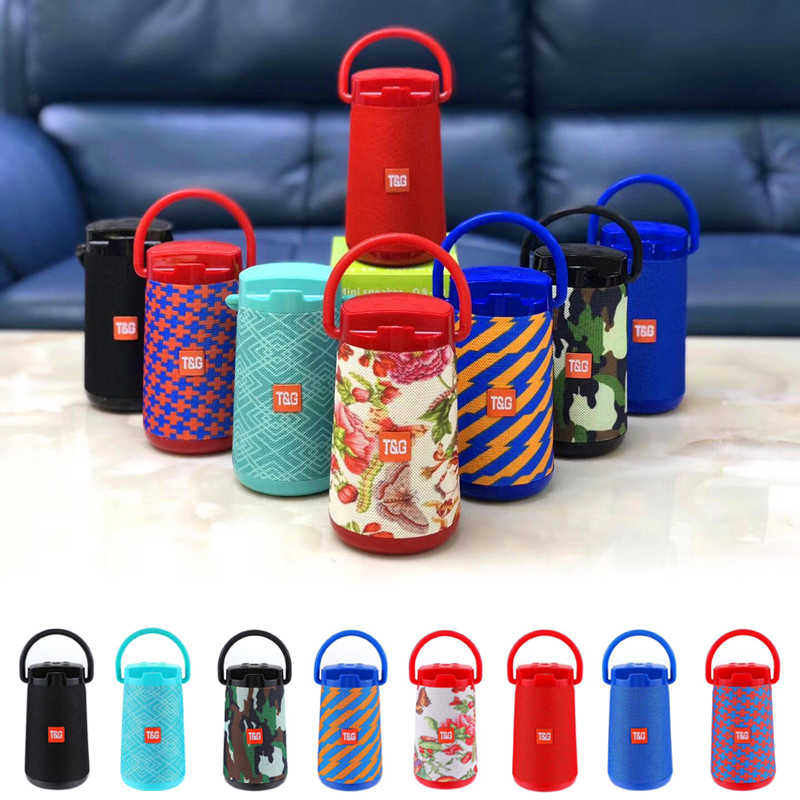 

TG138 Portable Bluetooth Wireless Speaker 360 Degrees Double Horn Waterproof Speaker Mobile Phone Bracket Fabric Loudspeaker Box TG116 TG117 TG109