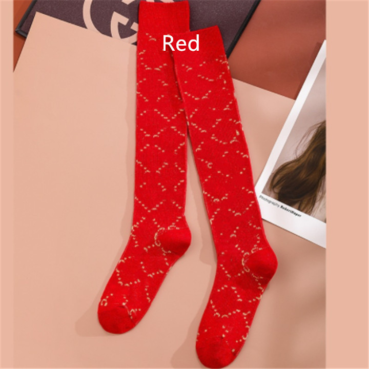 

luxury stocking Designer Mens Womens Socks wool stockings high quality senior streets comfortable knee leg sock, Black