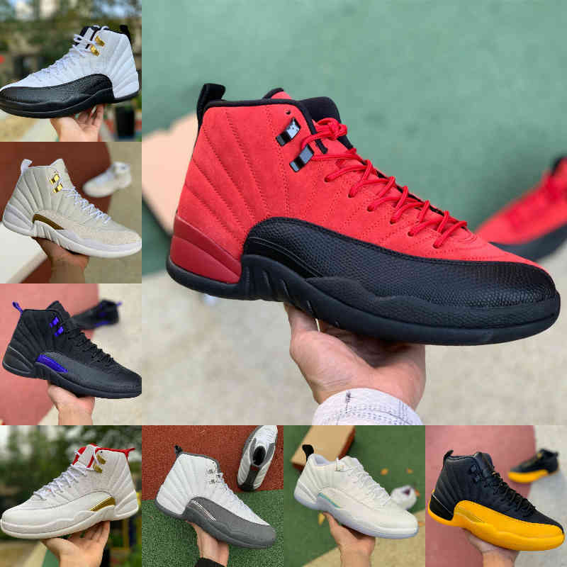 

Top Quality Low Easter 12 Mens Basketball Shoes Black University Gold Indigo Flu Game Dark Concord JORDÃN 12s OVO White Reverse Taxi Fiba Ga