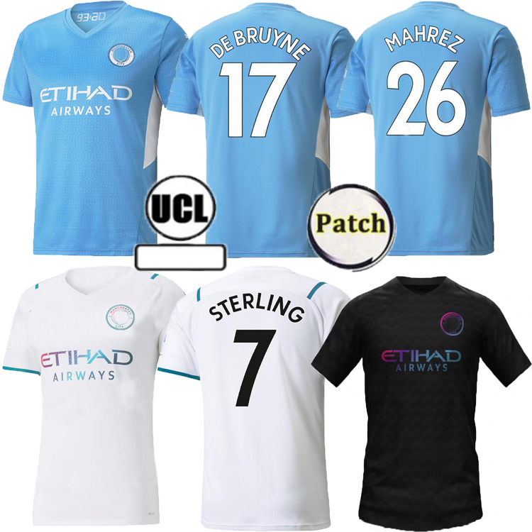 

Manchester City soccer jersey 21 22 10 GREALISH MAN G. JESUS STERLING FERRAN DE BRUYNE FODEN Fans Player version 2021 2022 football shirts uniform kids kit