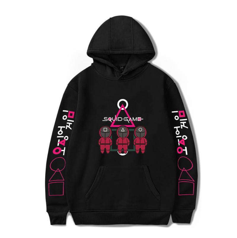 

Men' Hoodies & Sweatshirts Women' Korean Game Hoodie Unisex Squid Streetwear Hip Hop Harajuku Black Autumn