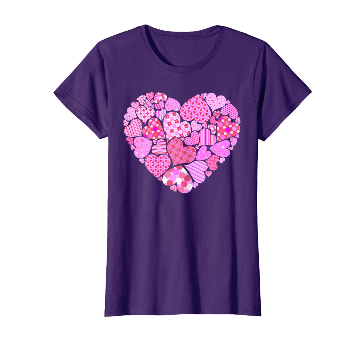

Heart Tee Shirt Great Valentines Day Gift Tee, White;black