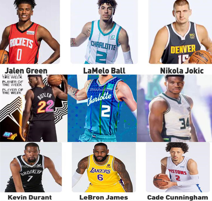 

2021/22 City 75th Basketball Doncic DeRozan jokics Butler Herro Embiid Damian Lillard 0 Jalen Green Jason Tatum 3 Davis Stephen 30 Curry Ant, Don't pay