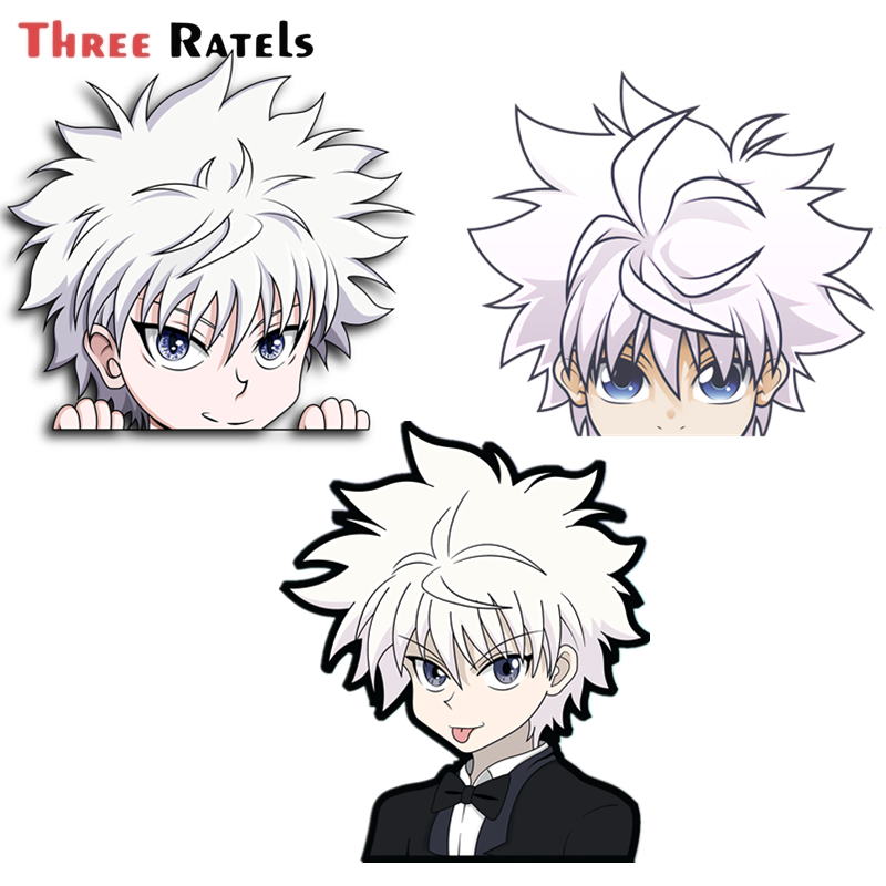

Three Ratels A711 Chibi Lovely Boy Killua Zoldyck For Hunter X Hunter Anime Stickers Car Motorcycle Laptop Decal Customized PVC, A711 a