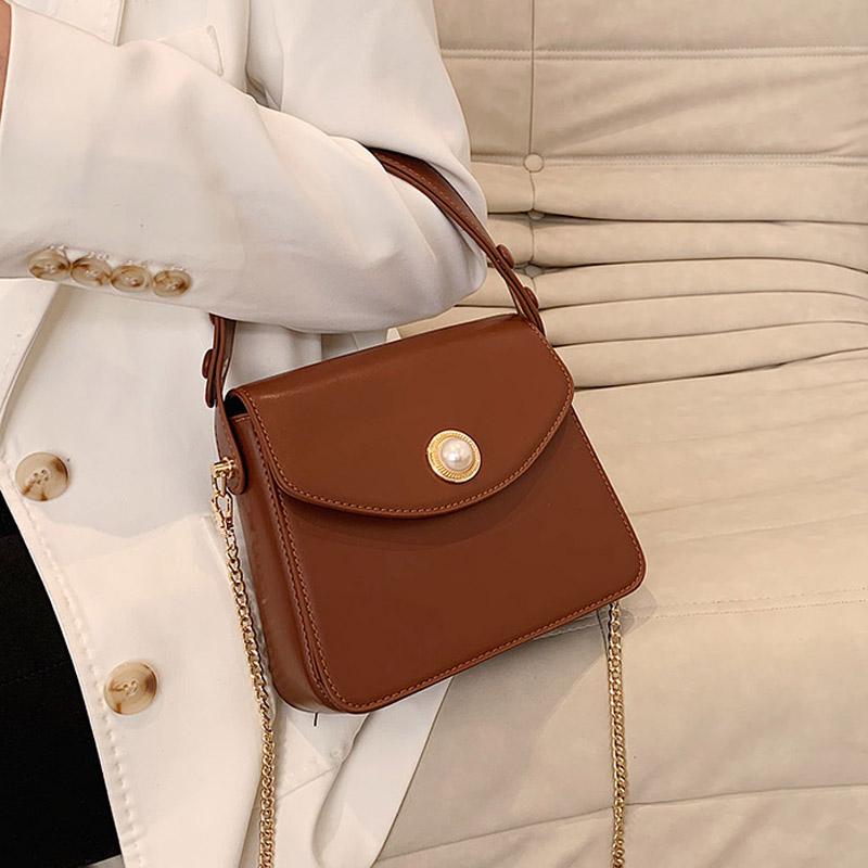 

Vintage Pu Leather Shoulder Bag Women Luxury Designer Handbag Summer Small Travel Crossbody Bags Lady Hand Bag Sac A Main, Black