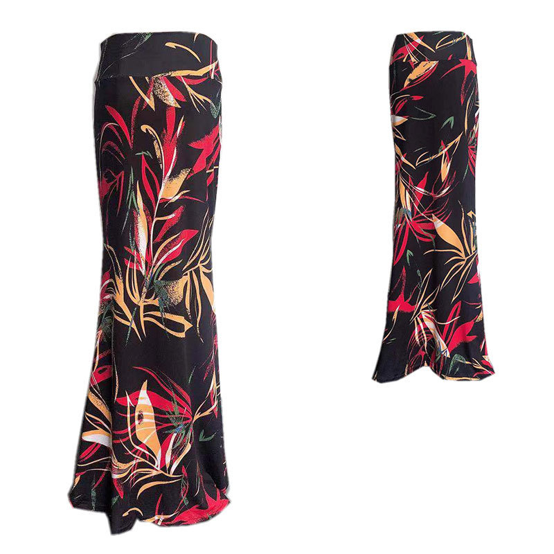 

2021 New Fashion Womenswear Printed Floor Length Women Skirts Summer Ladies Elegant Boho Casual Maxi Long Skirt 8ff9, 06