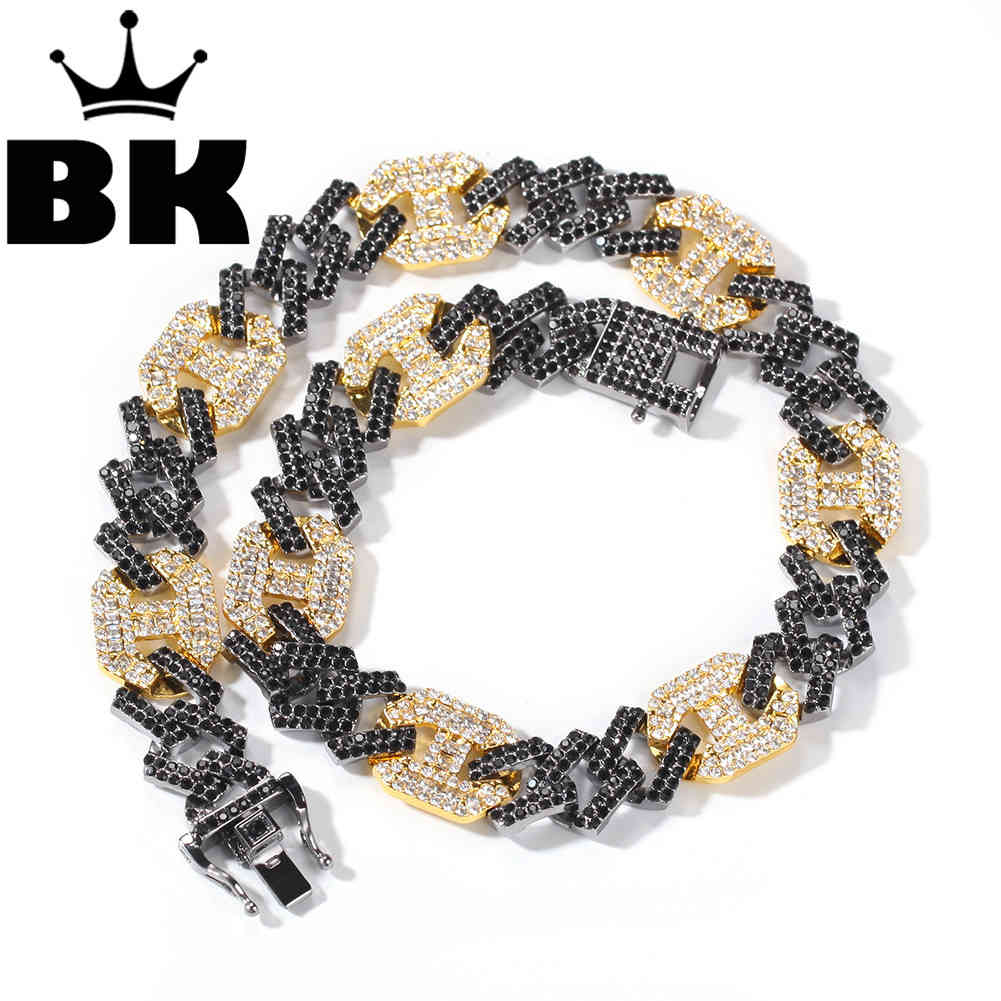 

New Color Return watch buckle necklace Iced Out Red Black Blue Rhinestone muticolor Alloy Mens Women Hip Hop Jewelry X0509