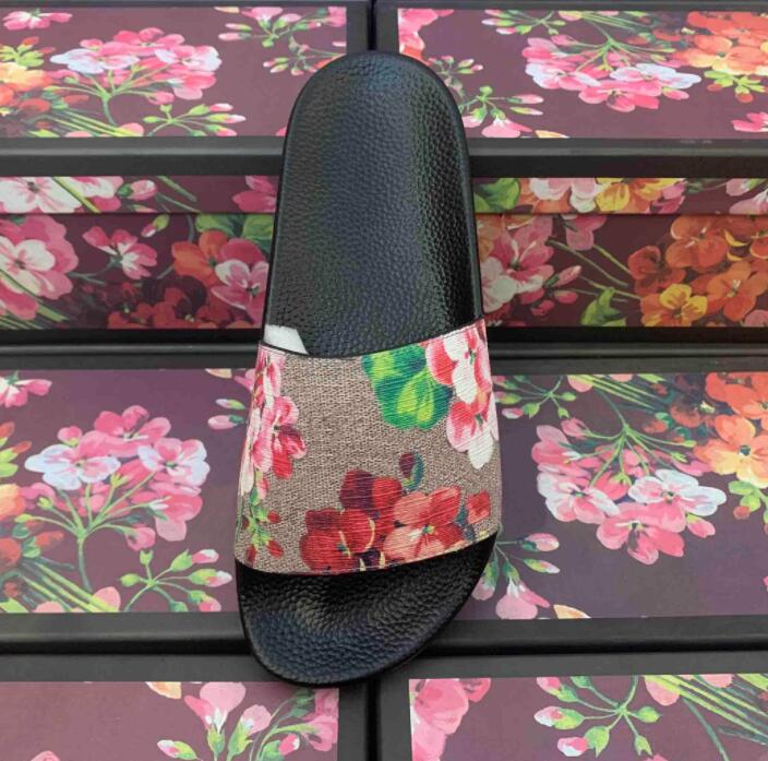 

Womens Sandals Floral Slippers Brocade Hels Leather Rubber Slides Dazzling Flowers Platform Luxurys Designers Sliders Loafers With Box, 20