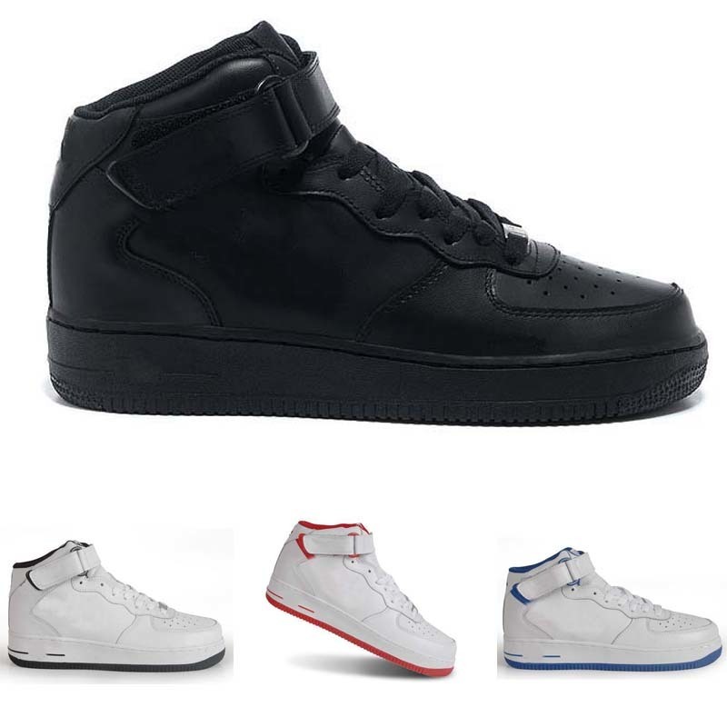 

MID HIGH All black,All White Train Men's & Women's Lover Sport air Skate Sneaker Training Shoes, Color 1