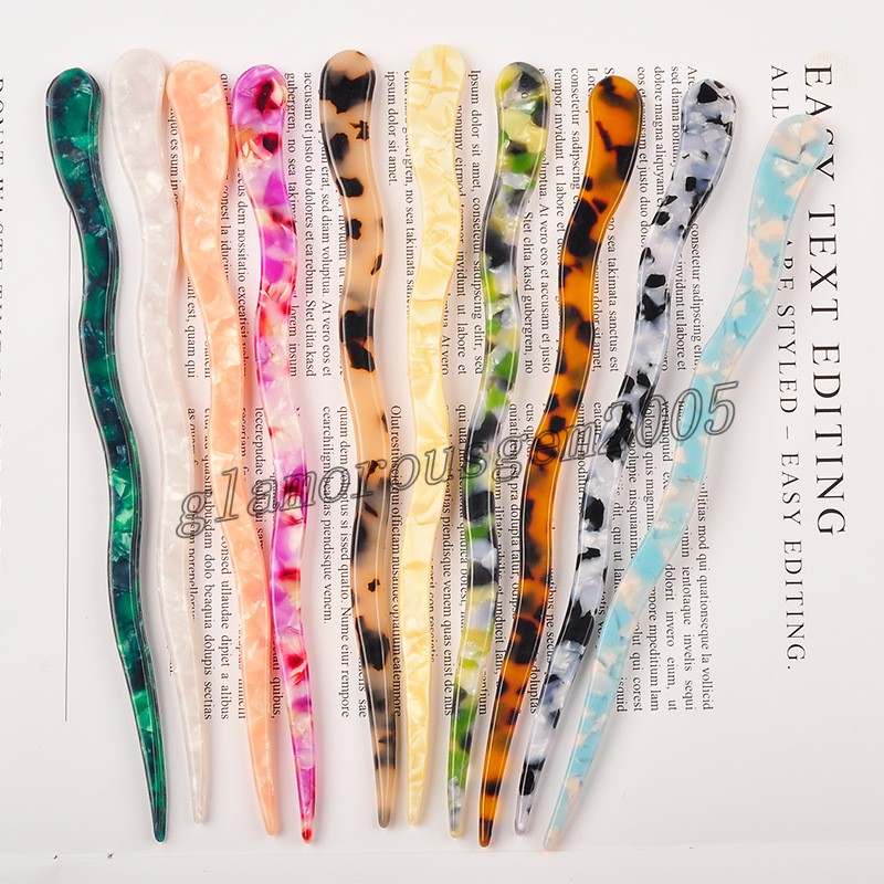 

Fashion Chinese Style Hair Sticks Vintage Acetate Chopstick Women Hairpins Hair Pins Clips Wedding Hair Jewelry Resin Accessories