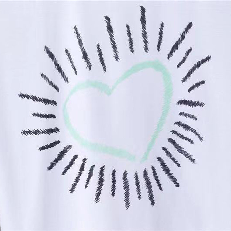 2021 summer short-sleeved T-shirt men&#039;s tide brand front printing back graffiti personality fashion short wholesale-image-705740552