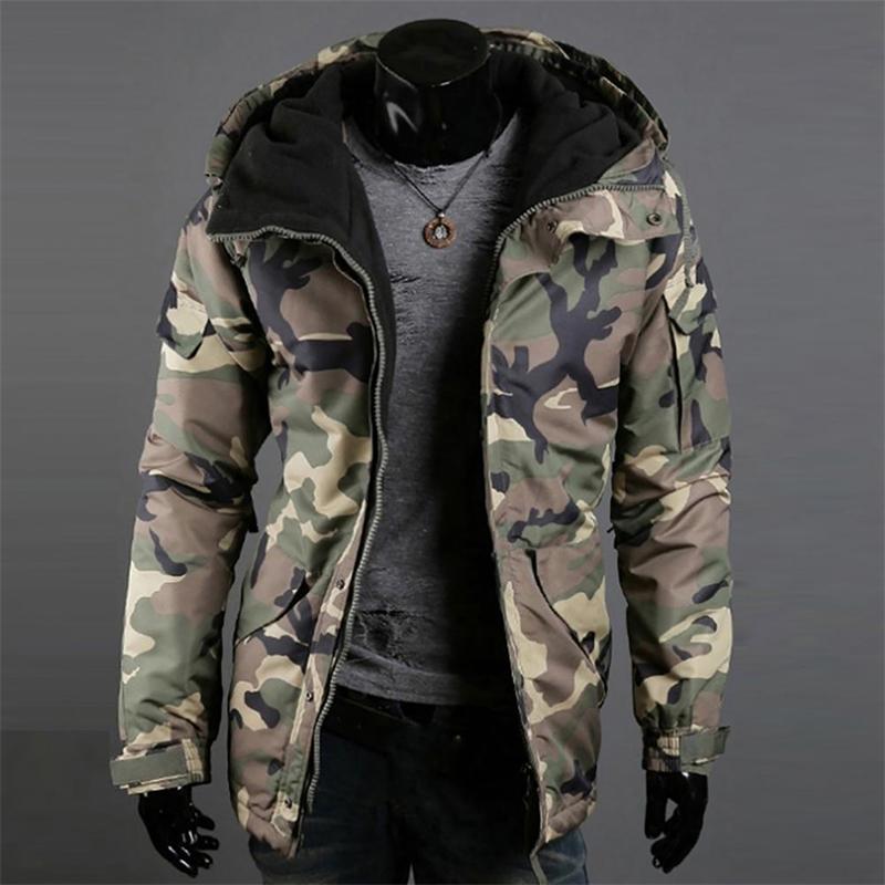 

Men's Jackets Durable And Lightweight Jacket, Military Warm Jacket With Camouflage Pattern Pocket,, Black;brown