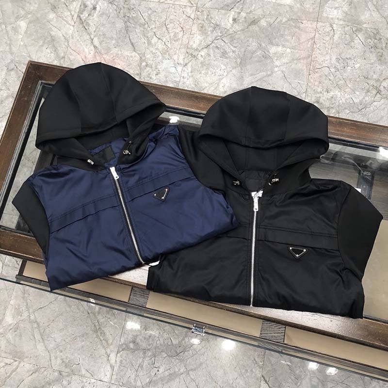 

21ss man designers clothes hoodie triangle hoodies Jacket mens winter coats men designers sweaters men s clothing black blue 06