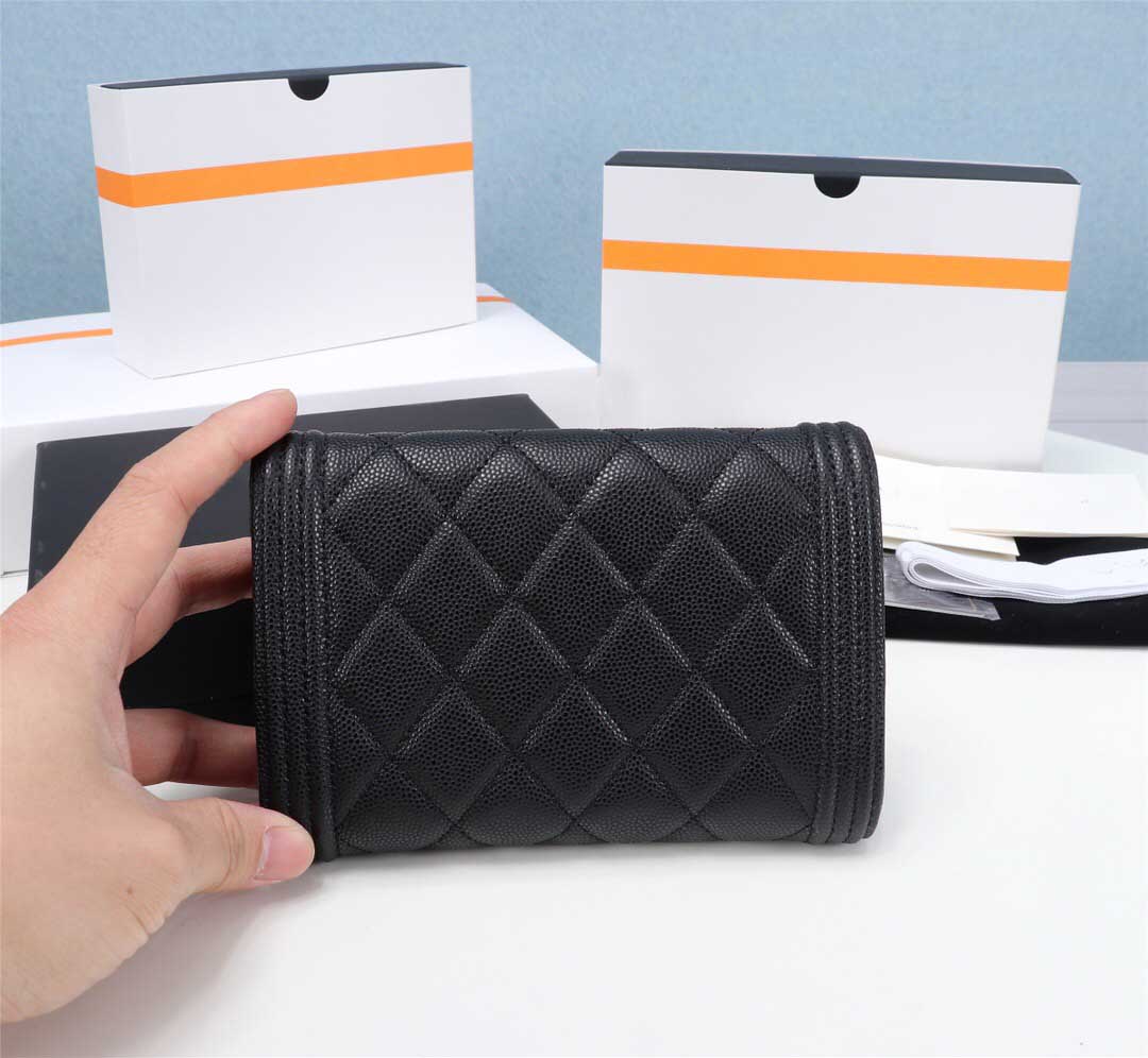 

Fashion Selling Classic mini size womens chain wallets Top Quality Sheepskin Luxurys Designer bag Gold and Silver Buckle Coin Purse Card Holder With box,003 26