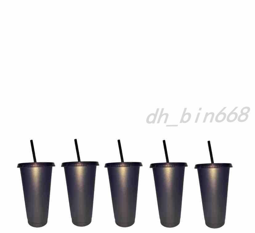 

24 Oz Plastic Beverage Juice Cup And Straw Magic Coffee Cup Custom Starbucks Plastic Cup, You Can Customize The Logo Uxdpc