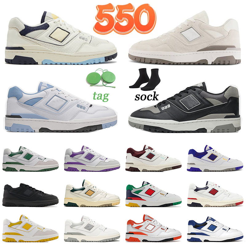

550 BB550 B550 men women Casual shoes Aime Leon Dore White Auralee Shifted Sport Blue Syracuse UNC Varsity Gold White Black Burgundy Boston trainers sports sneakers, 36-45 green yellow
