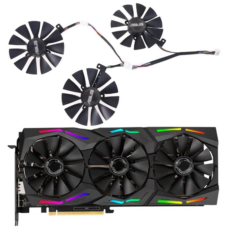 

New 88mm T129215SH DC 12V 0.30AMP GPU Cooling Fan For -ASUS ROG-STRIX- RTX2080ti 2080 RTX2070 RTX2060 Graphics Card Cooling J0PB