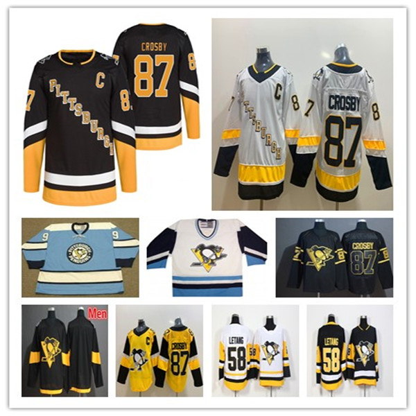 

Pittsburgh Penguins Hockey Jake Guentzel Reverse Retro Jersey Evan Rodrigues Mario Lemieux Casey DeSmith Jeff Carter Crosby Kasperi Kapanen Danton Heinen McGinn, Men white