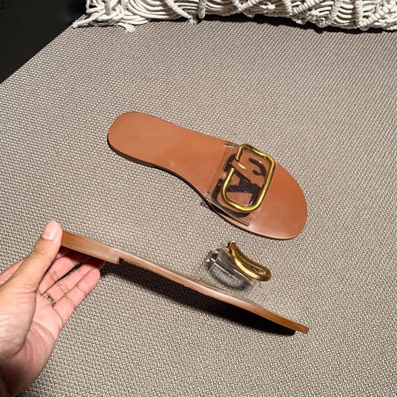 

fashion women's casual sandals summer Leather beach shoes female Peep Toe slippers Large size L524571