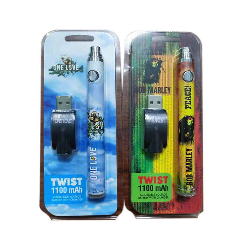 

Backwoods Cookies Runtz Cartoon Blister Bottom Twist Battery 1100mAh Variable Voltage Vape Pen 24 Pcs A Display Box For 510 Thick Oil Cartridge Carts