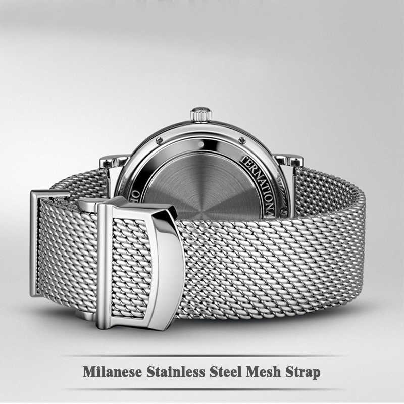 

Watch Accessories Folding Clasp 20 22mm Milanese Stainless Steel Mesh Watch Band Best for Iwc Portofino Family Series Strap H0915